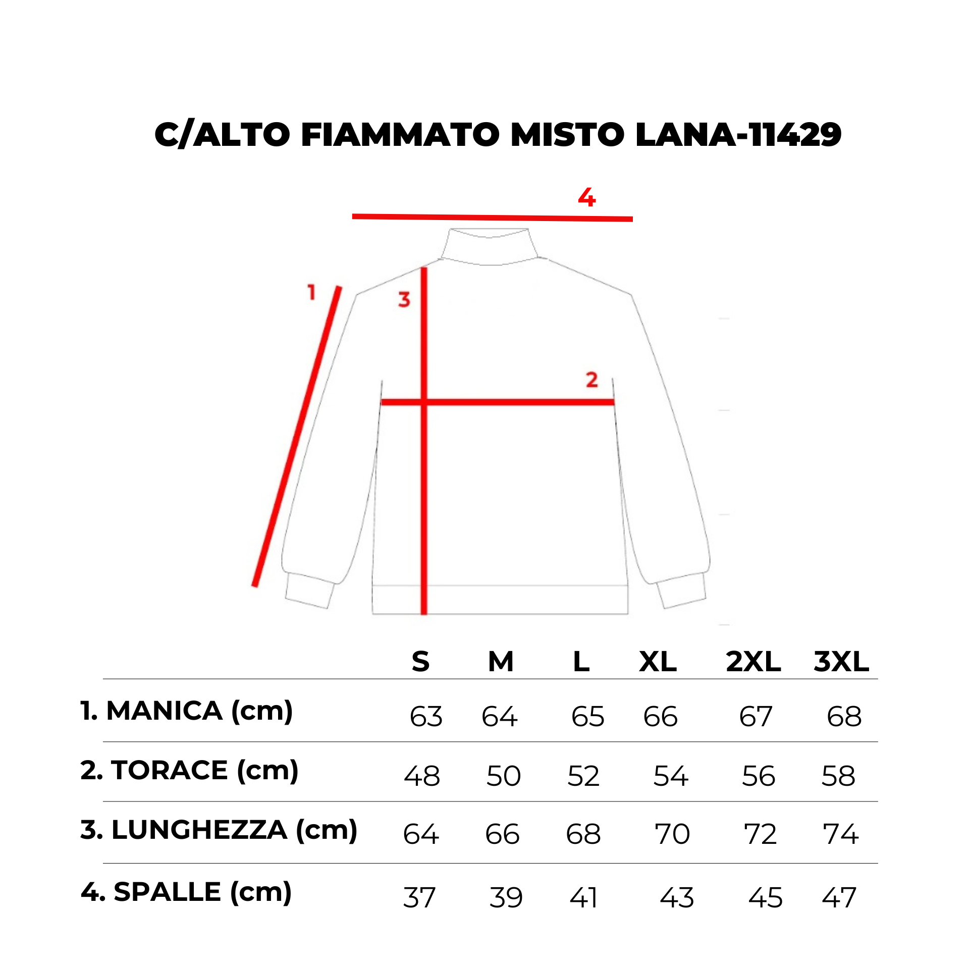 COLLO ALTO FIAMMATO MISTO LANA-11429