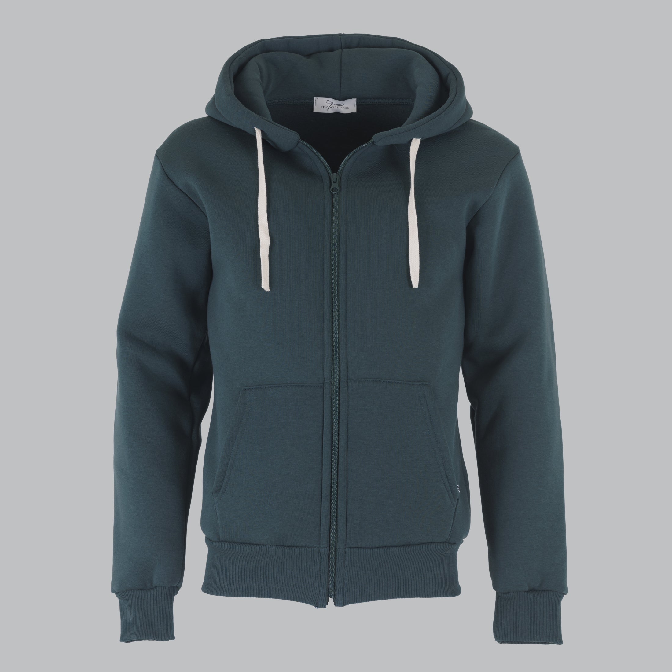 FELPA ZIP POLICOT CAPPUCCIO BASIC-11599