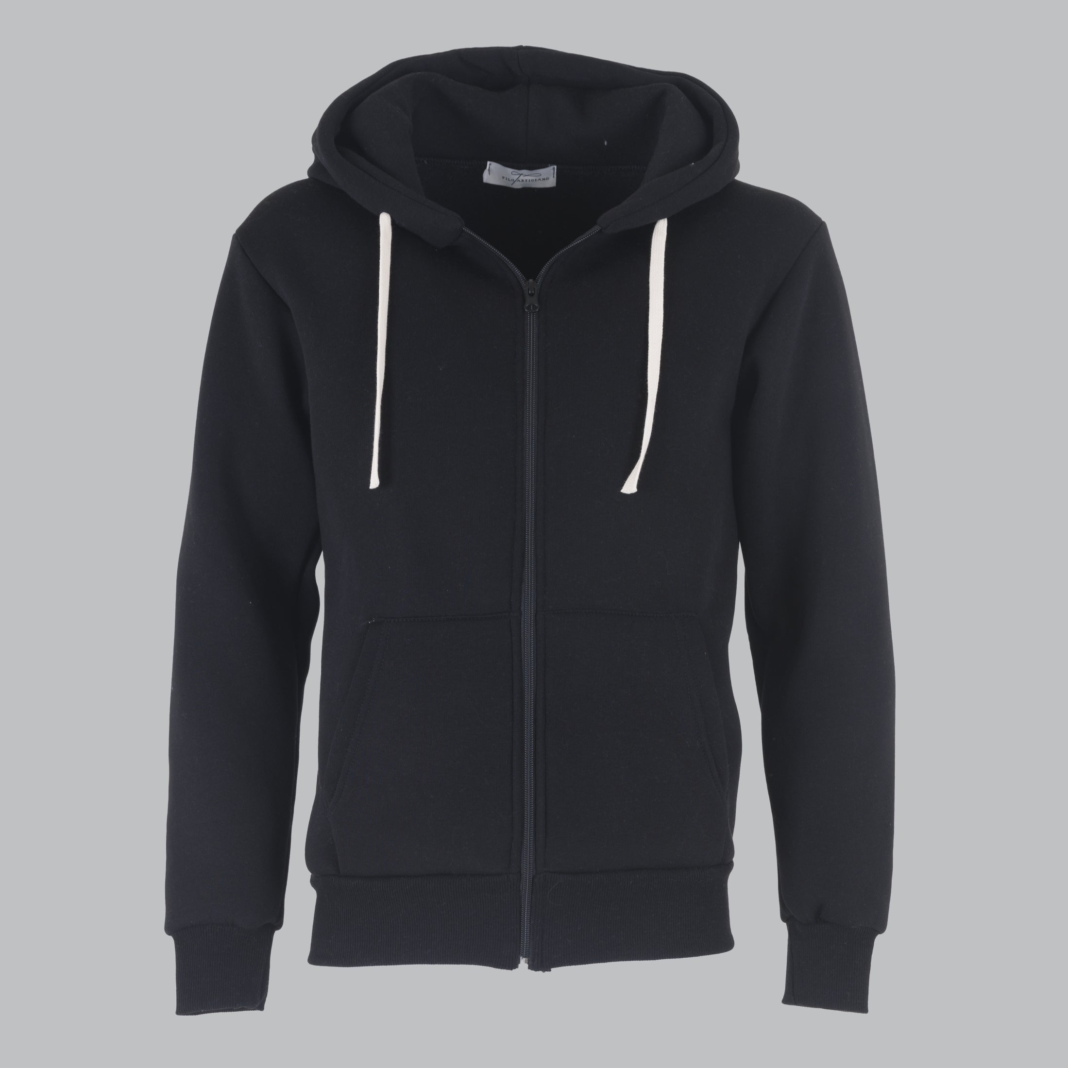 FELPA ZIP POLICOT CAPPUCCIO BASIC-11599