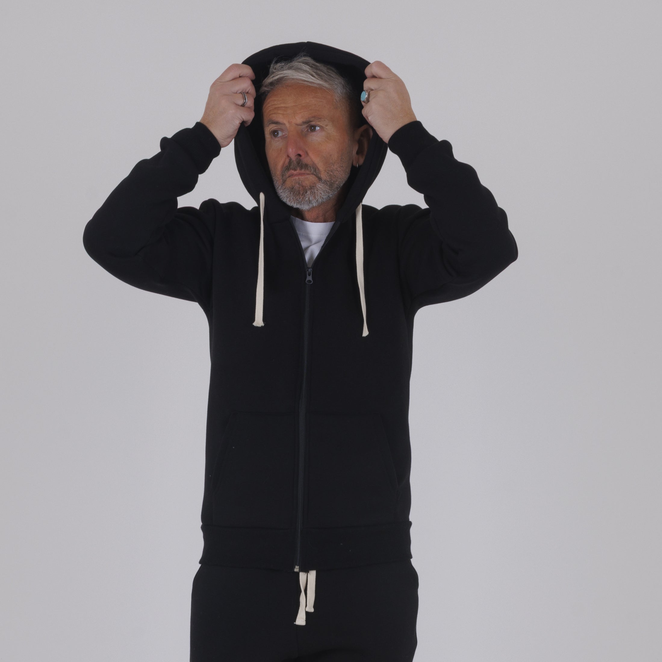 FELPA ZIP POLICOT CAPPUCCIO BASIC-11599