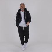 FELPA ZIP POLICOT CAPPUCCIO BASIC-11599