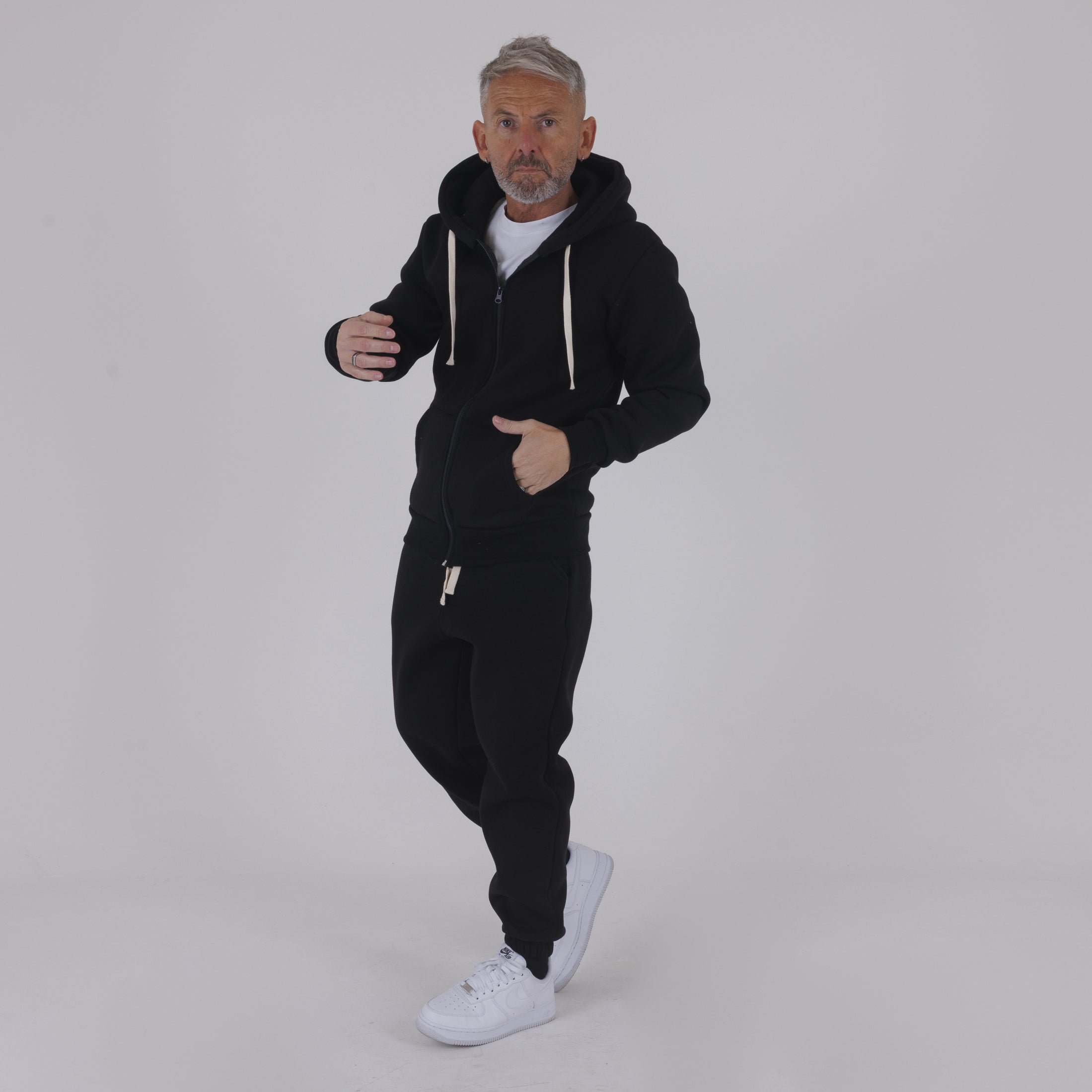 FELPA ZIP POLICOT CAPPUCCIO BASIC-11599