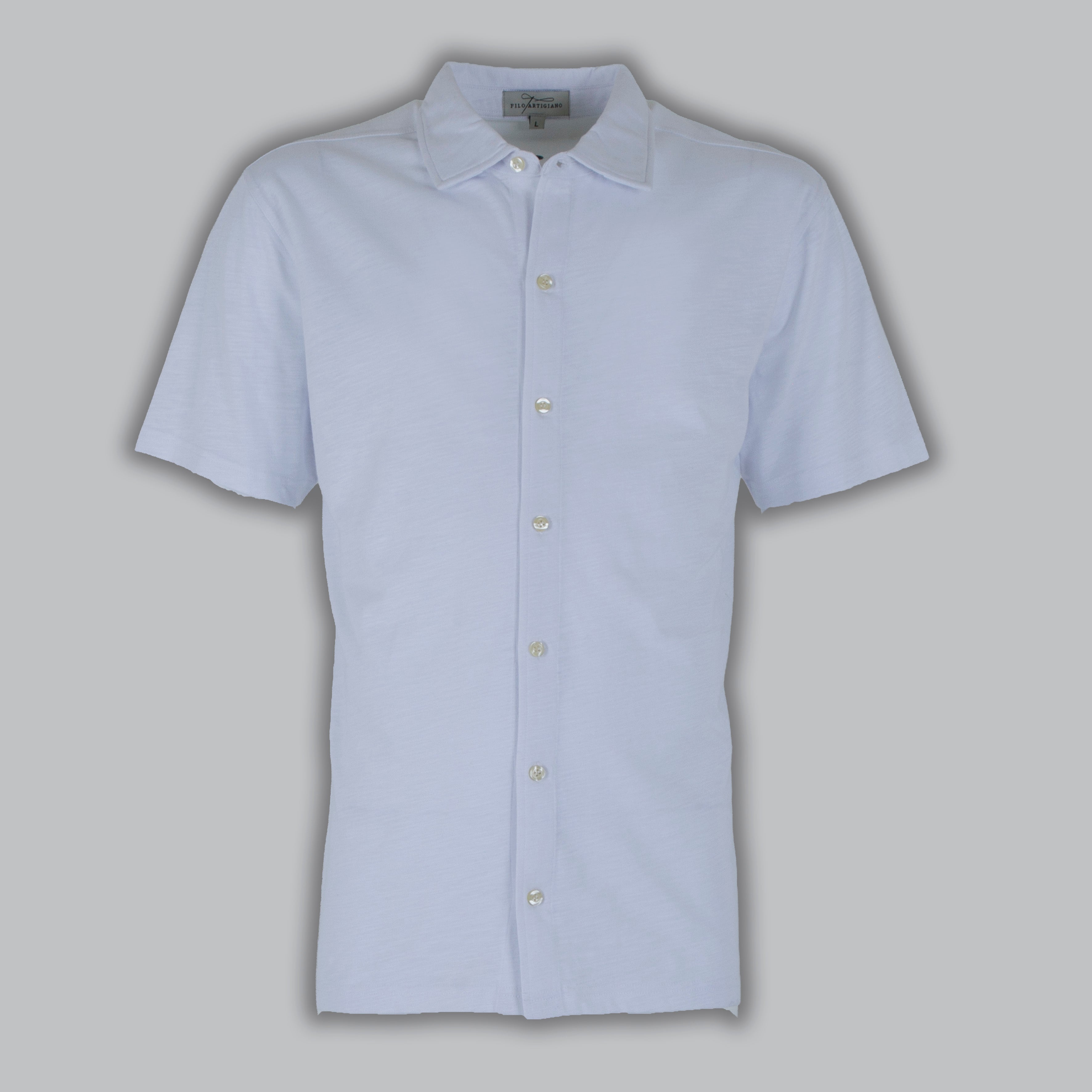 POLO CAMICIA FIAMMATA-11543|Colore:Bianco