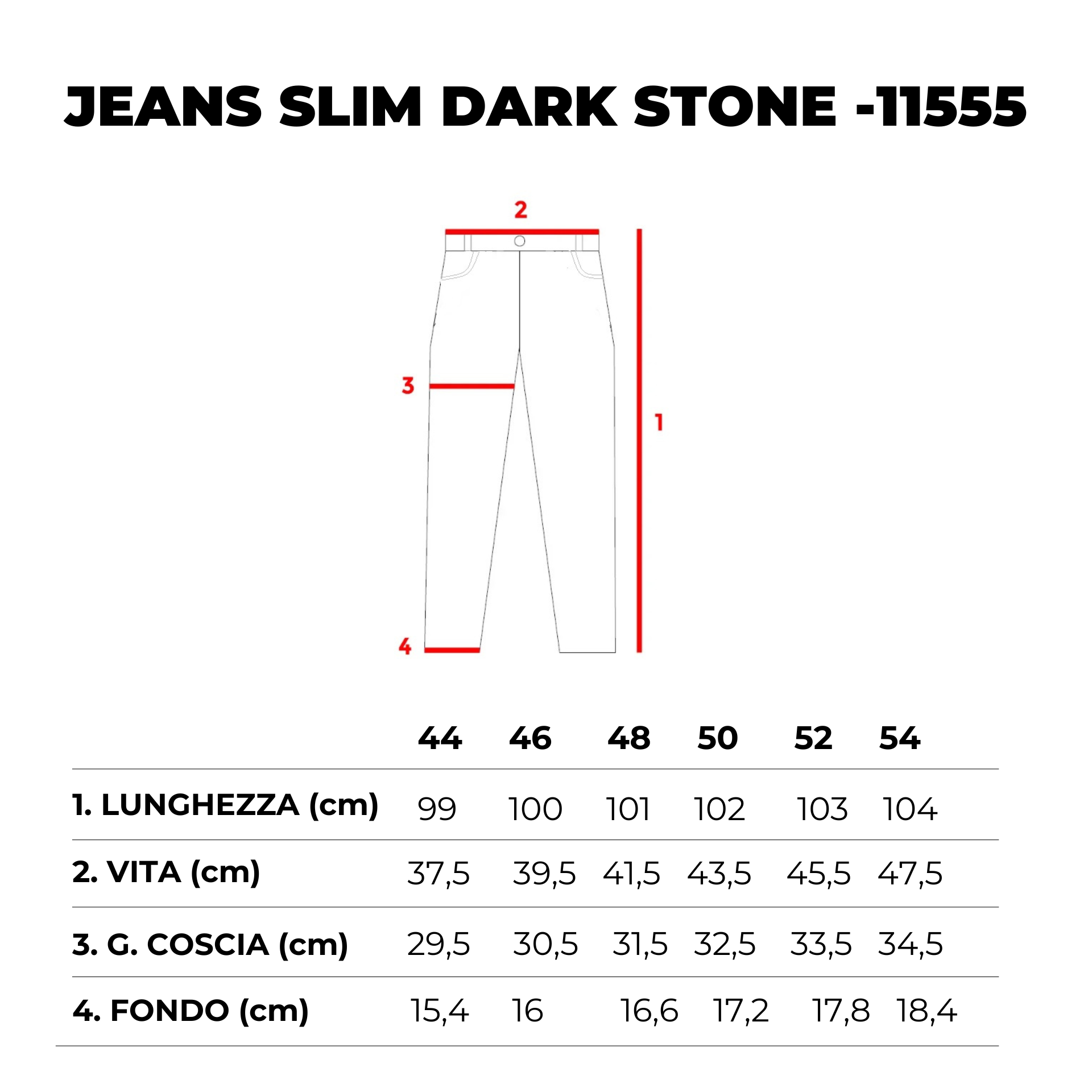 JEANS SLIM FIT DARK STONE-11555