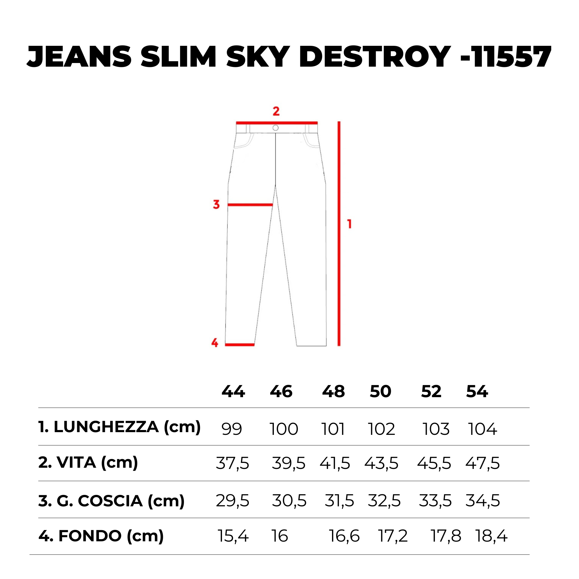 JEANS SLIM FIT DESTROY-11557