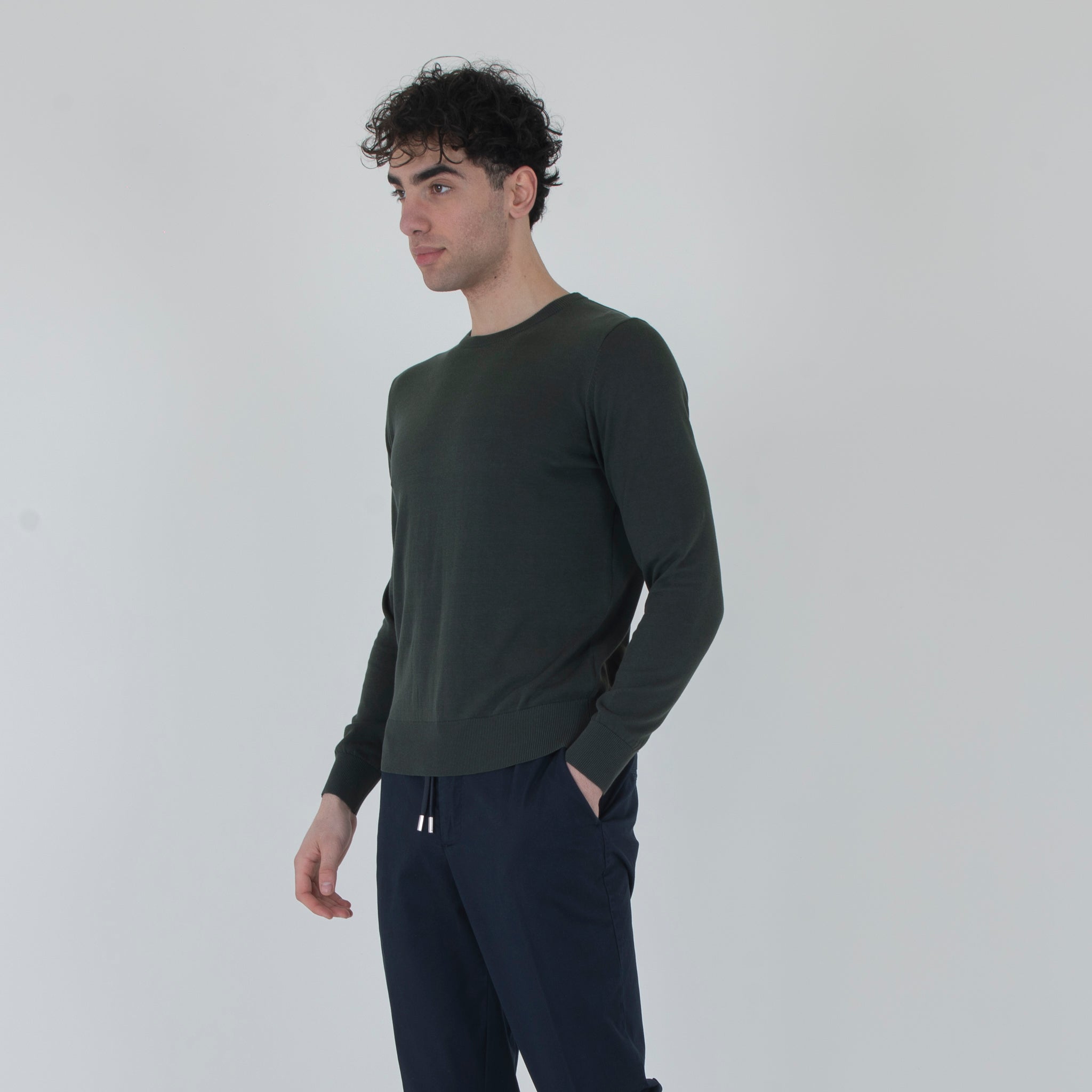 MAGLIA CONTONE M/LUNGA-11523|Colore:Verde