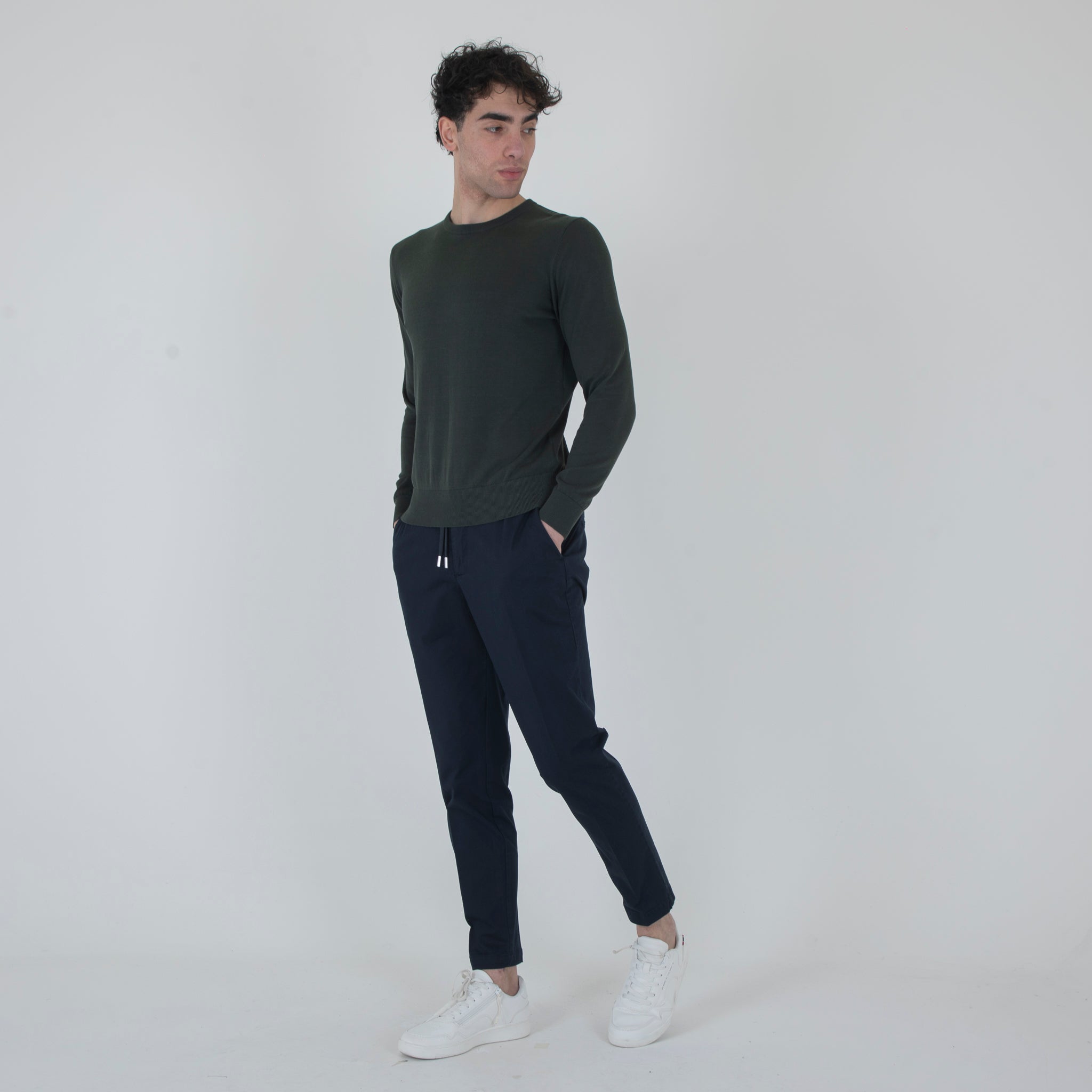 MAGLIA CONTONE M/LUNGA-11523|Colore:Verde
