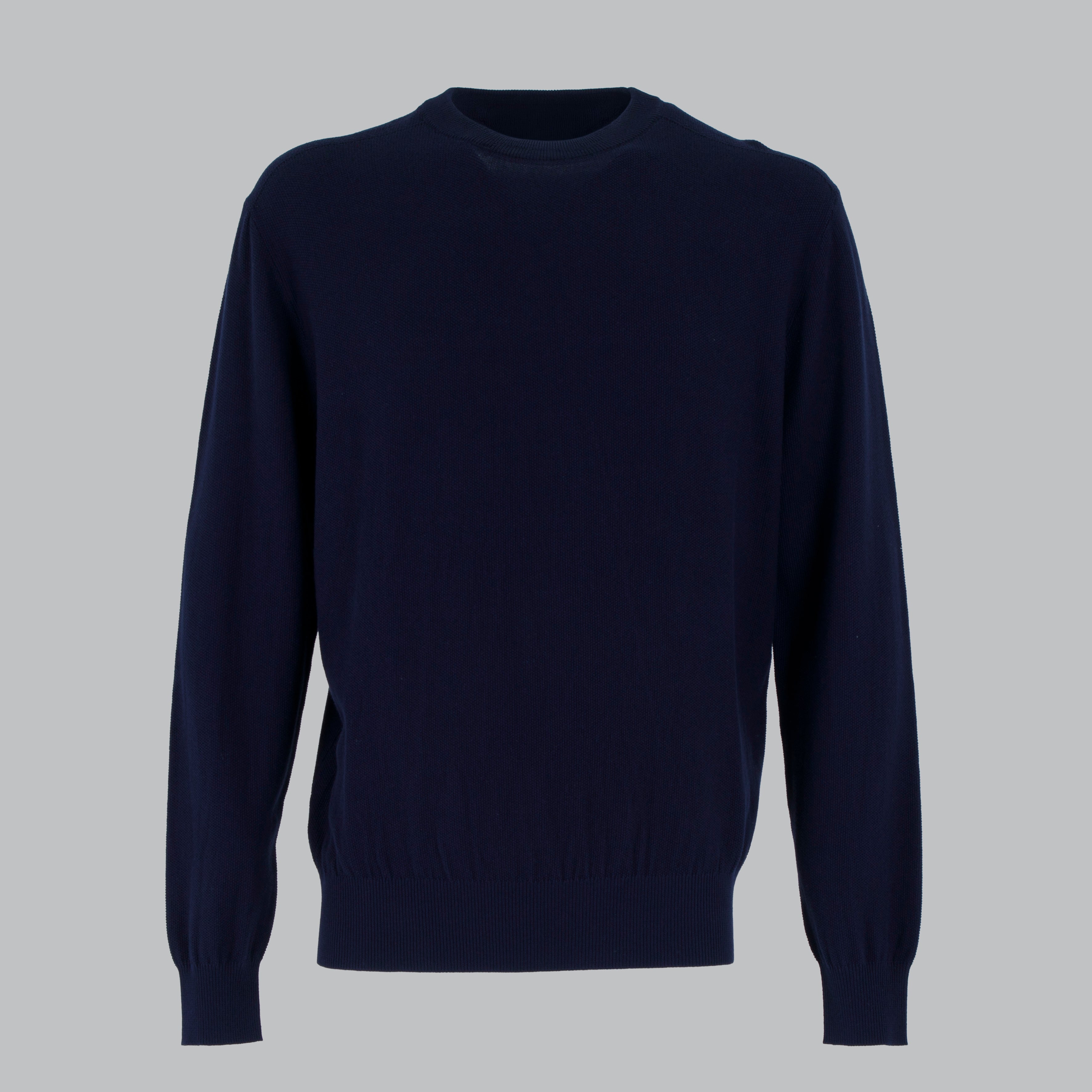 MAGLIA NIDO D'APE COTONE-11524|Colore:Blu