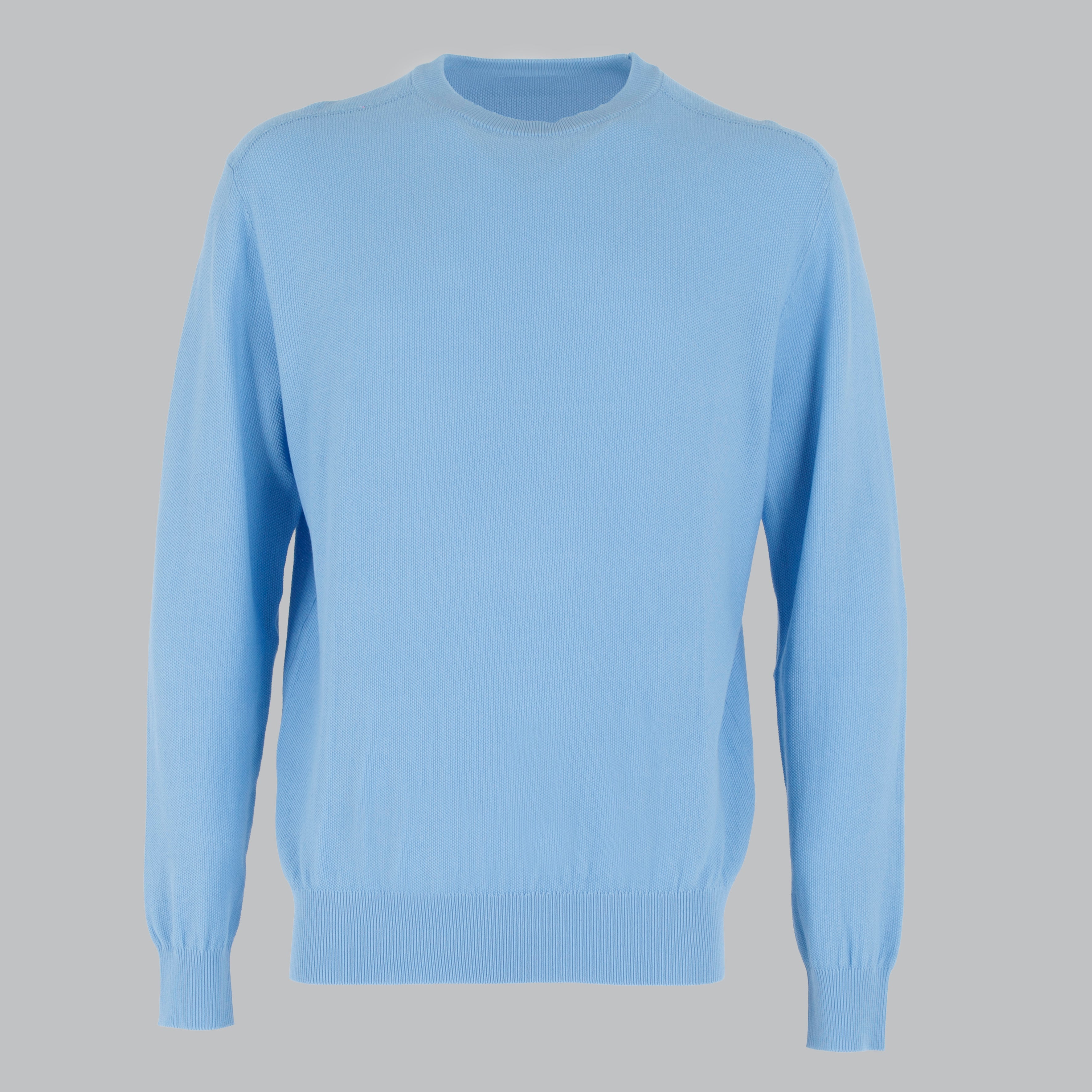 MAGLIA NIDO D'APE COTONE-11524|Colore:Celeste