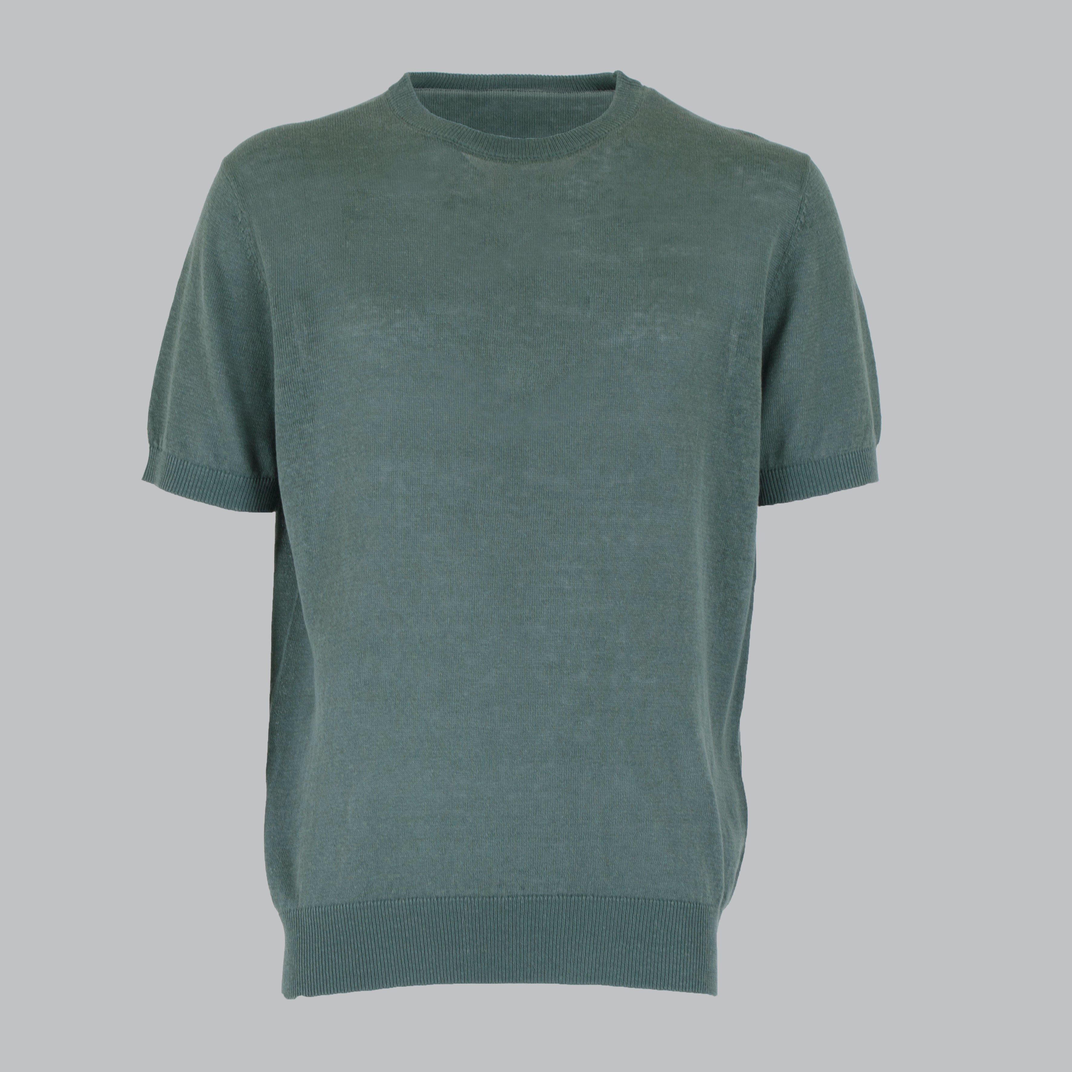 MAGLIA IN CANAPA-11538|Colore:Verde