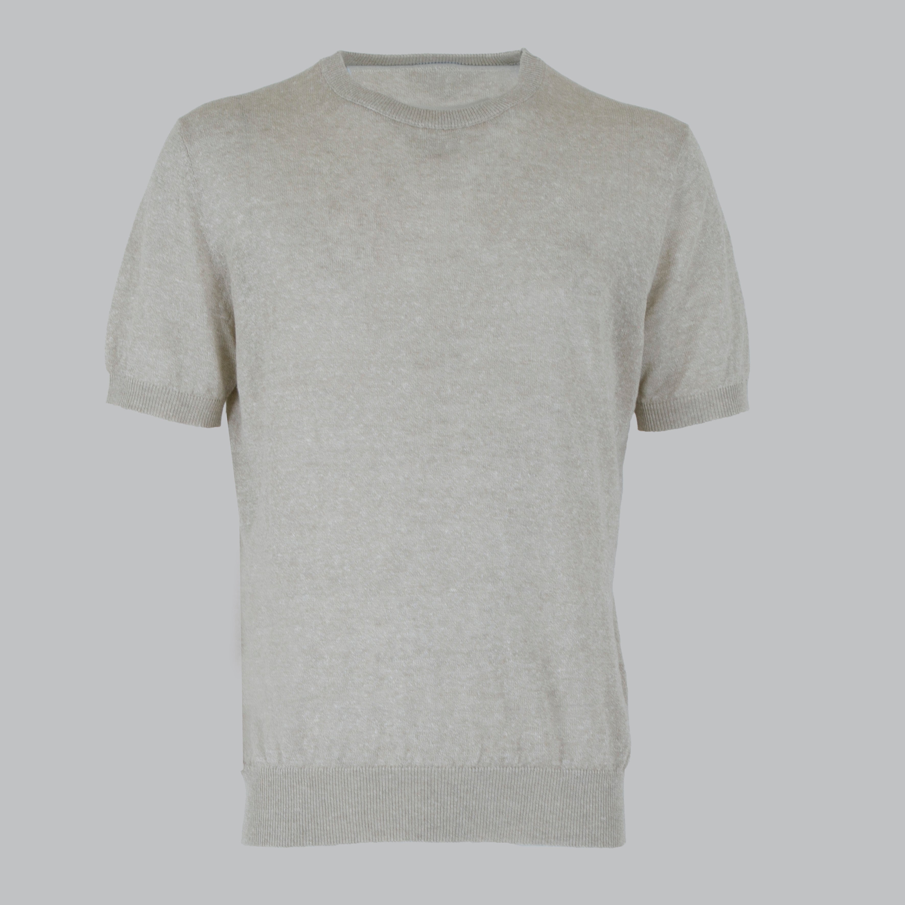 MAGLIA IN CANAPA-11538|Colore:Beige