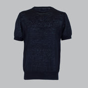 MAGLIA IN CANAPA-11538|Colore:Blu