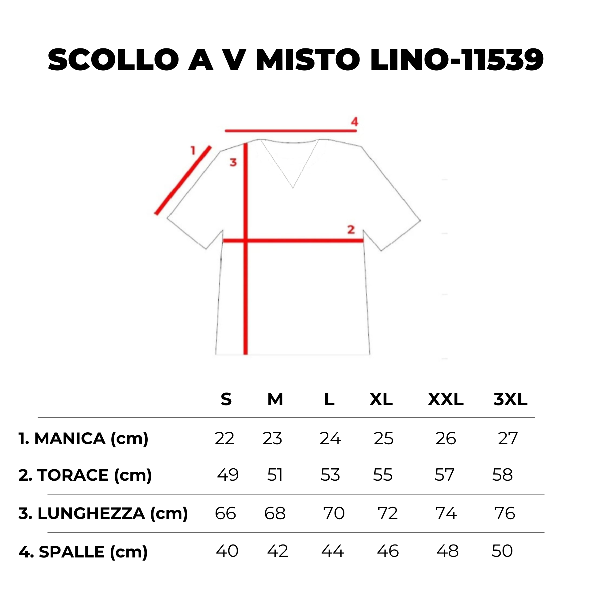 MAGLIA SCOLLO A V MISTO LINO-11539