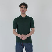 POLO MISTO LINO-11537|Colore:Verde