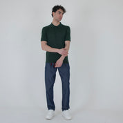 POLO MISTO LINO-11537|Colore:Verde