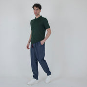 POLO MISTO LINO-11537|Colore:Verde