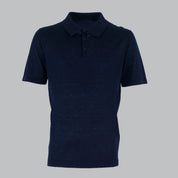 POLO MISTO LINO-11537|Colore:Blu