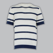 MAGLIA FASCE CREPE COTONE-11530|Colore:Panna
