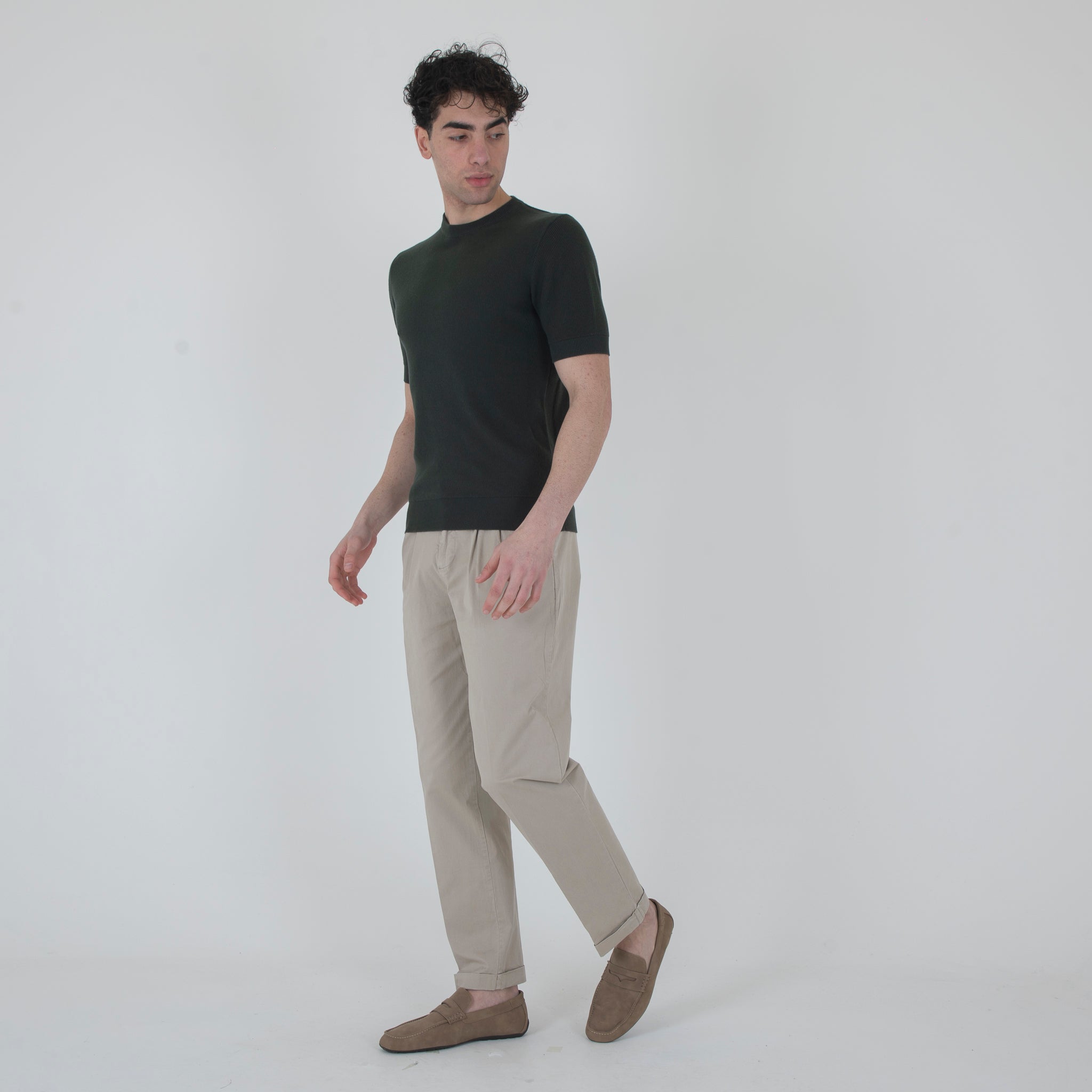 MAGLIA PIQUET MEZZA MANICA-11527|Colore:Verde