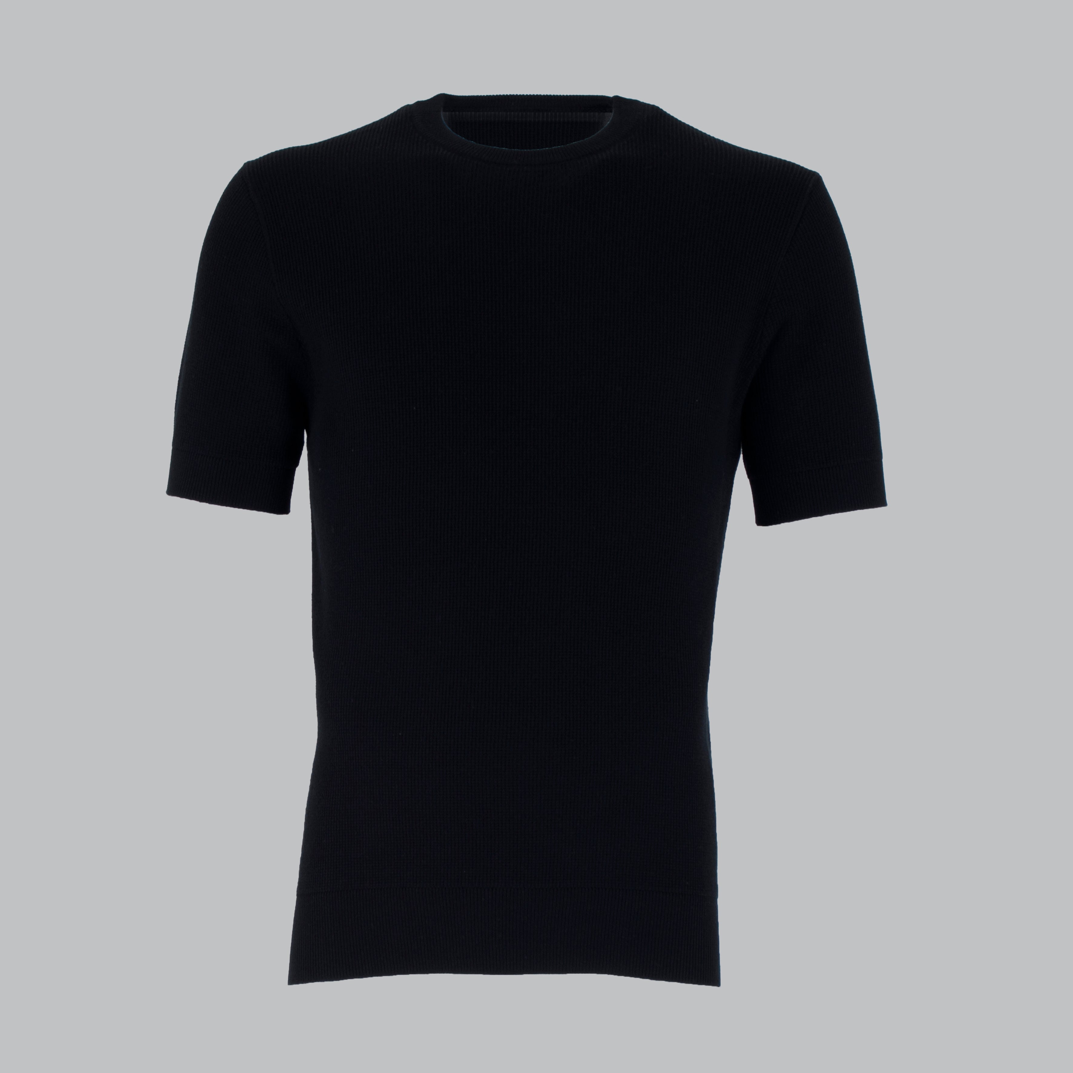 MAGLIA PIQUET MEZZA MANICA-11527|Colore:Nero