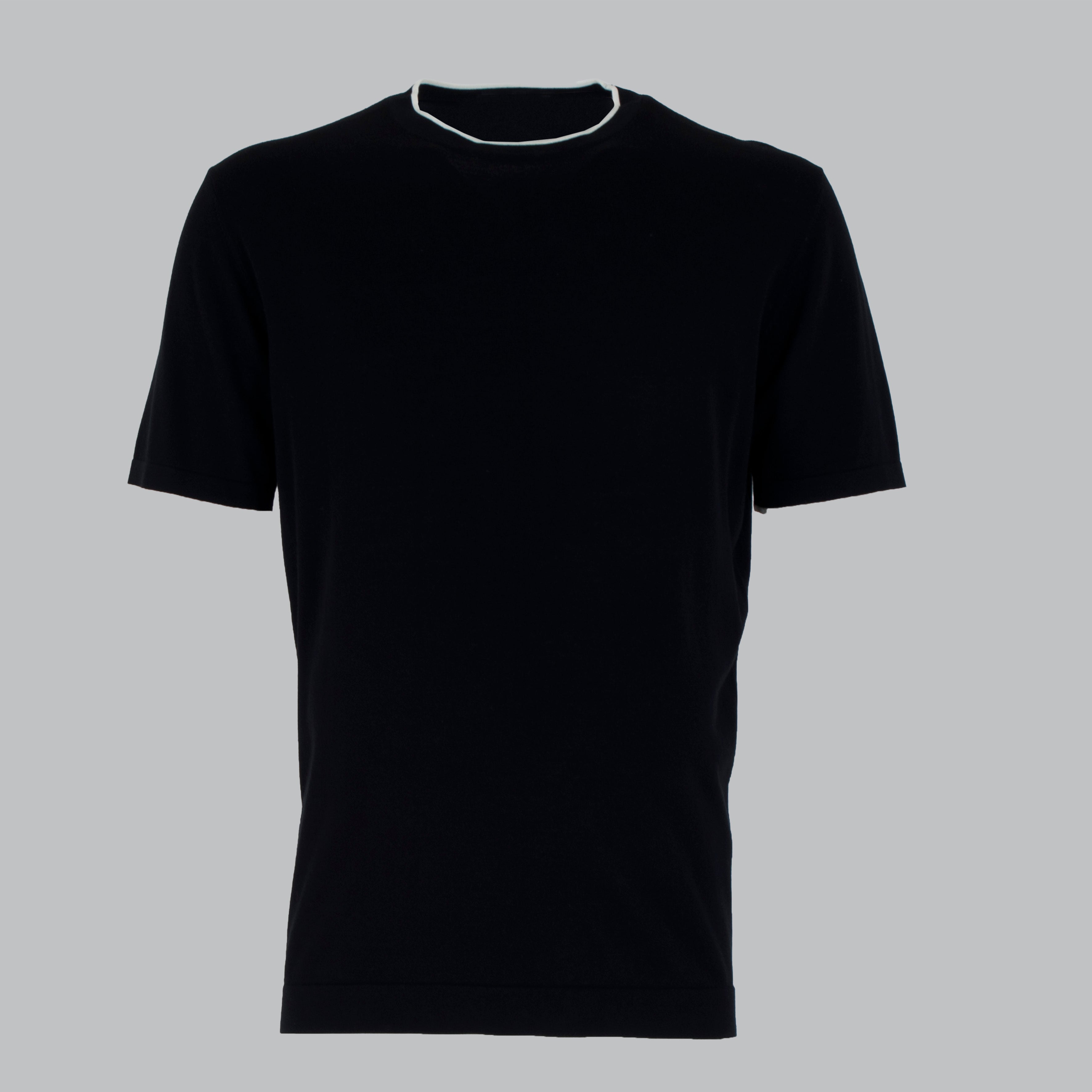 G/COLLO CREPE CON BORDINO-11531|Colore:Nero