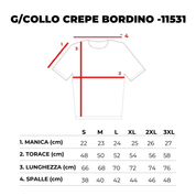 G/COLLO CREPE CON BORDINO-11531|Colore:Bordeaux