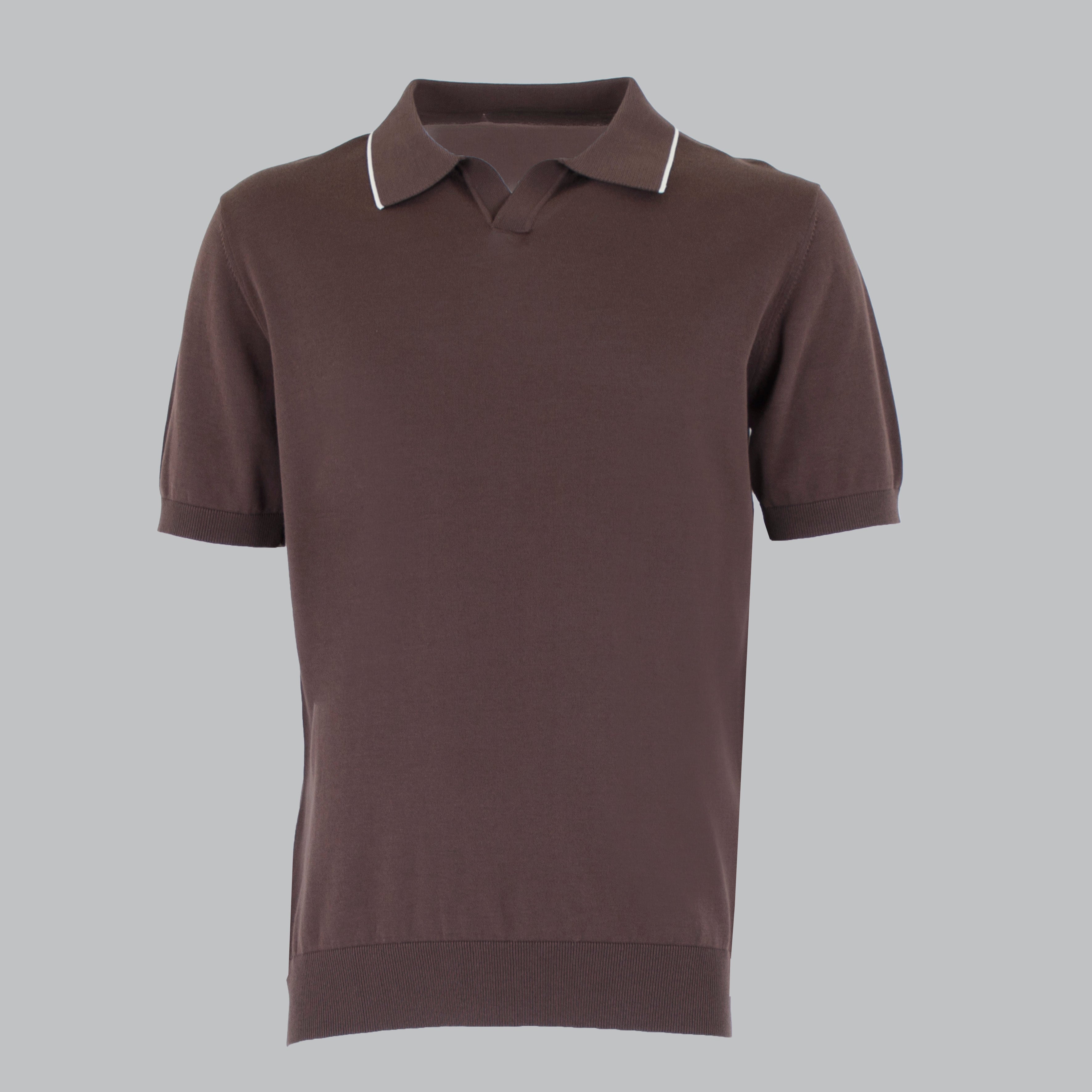 POLO DERBY CREPE COTONE-11535|Colore:Moro