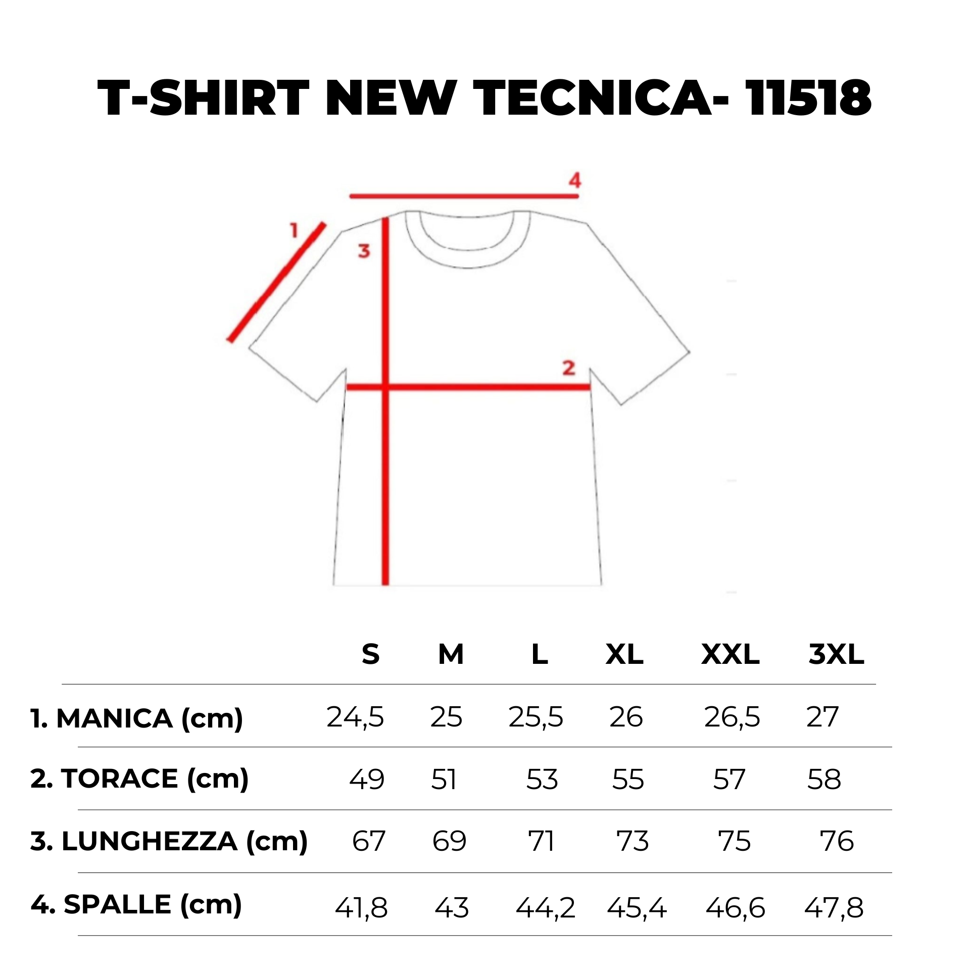 NEW T-SHIRT TECNICA NO STIRO-11518