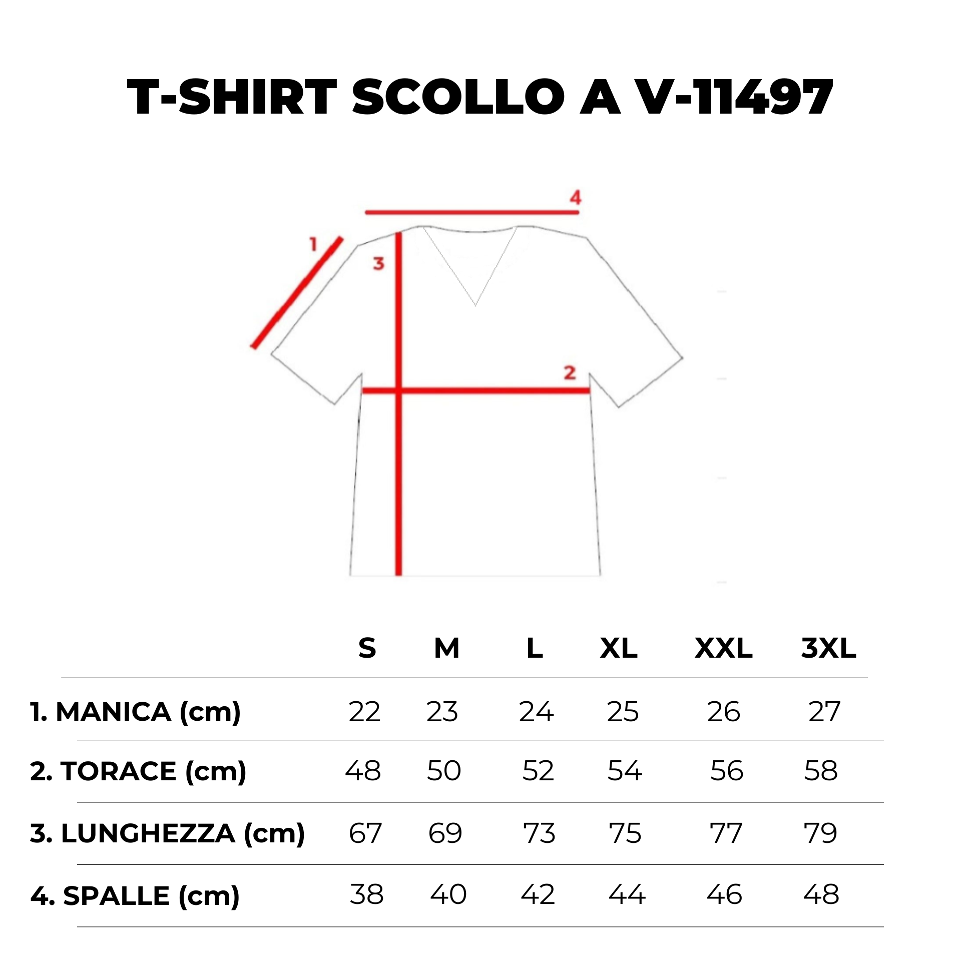 T-SHIRT SCOLLO A V -11497|Colore:Moro