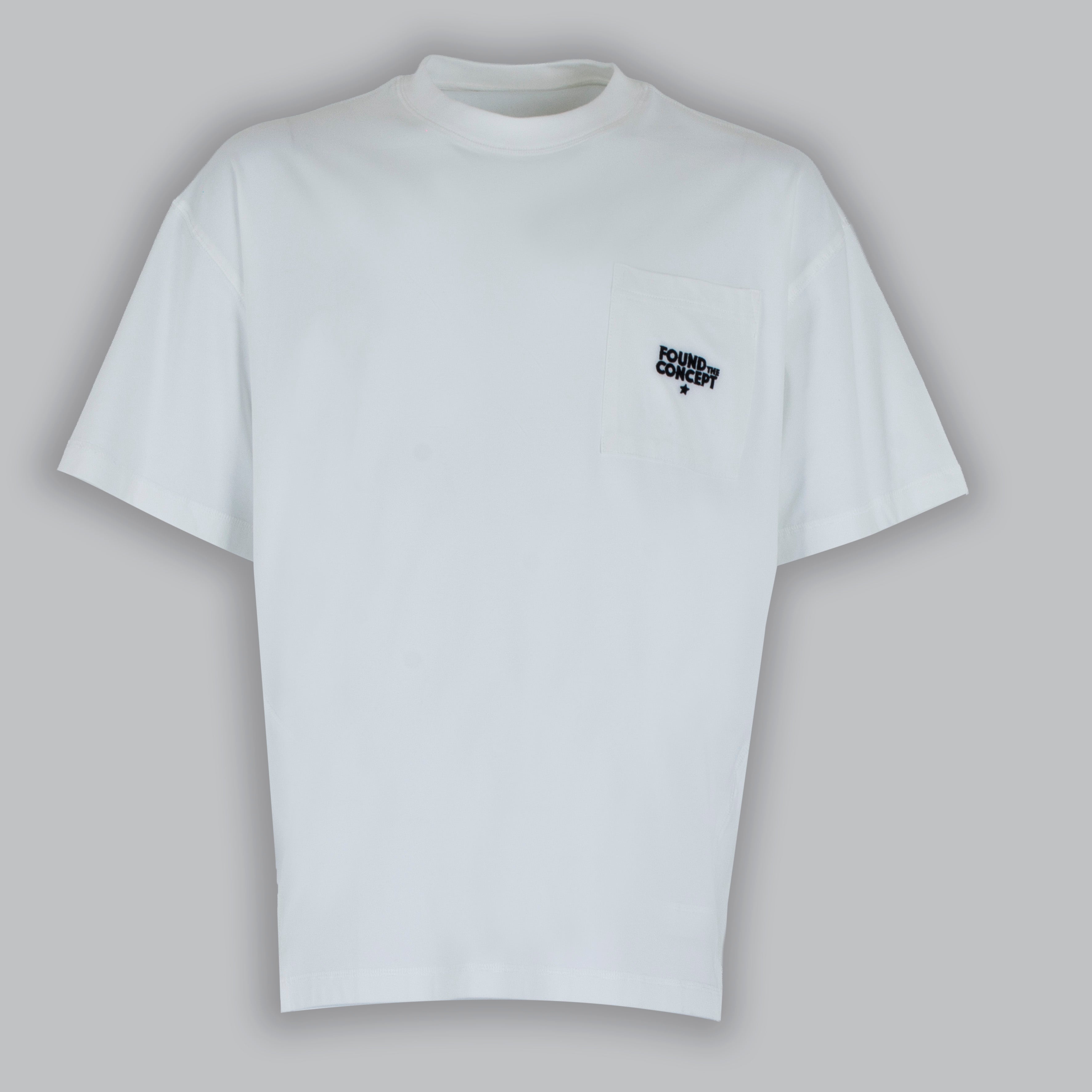 T-SHIRT POCKET RICAMO-11389|Colore:Bianco