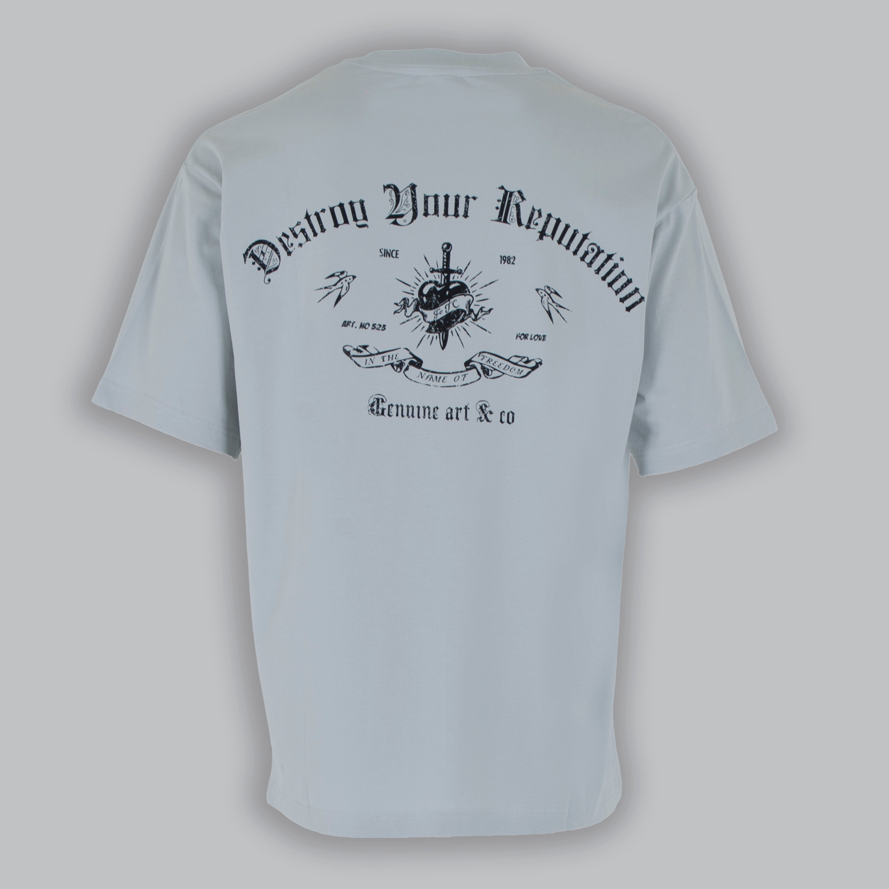 T-SHIRT GOTHIC SCHOOL-11391|Colore:Grigio