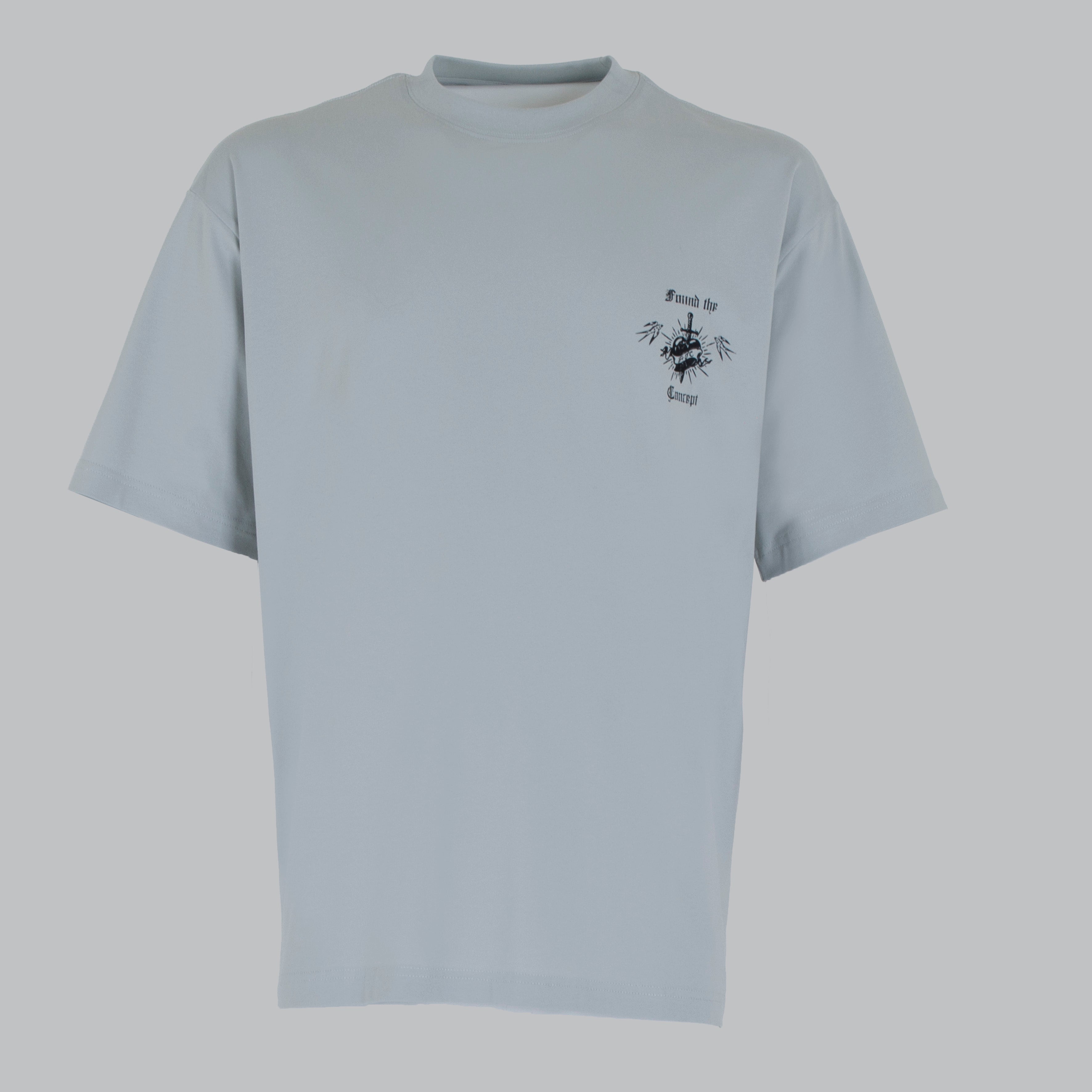 T-SHIRT GOTHIC SCHOOL-11391|Colore:Grigio