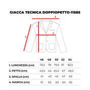 GIACCA DOPPIO PETTO TECNICA- 11585