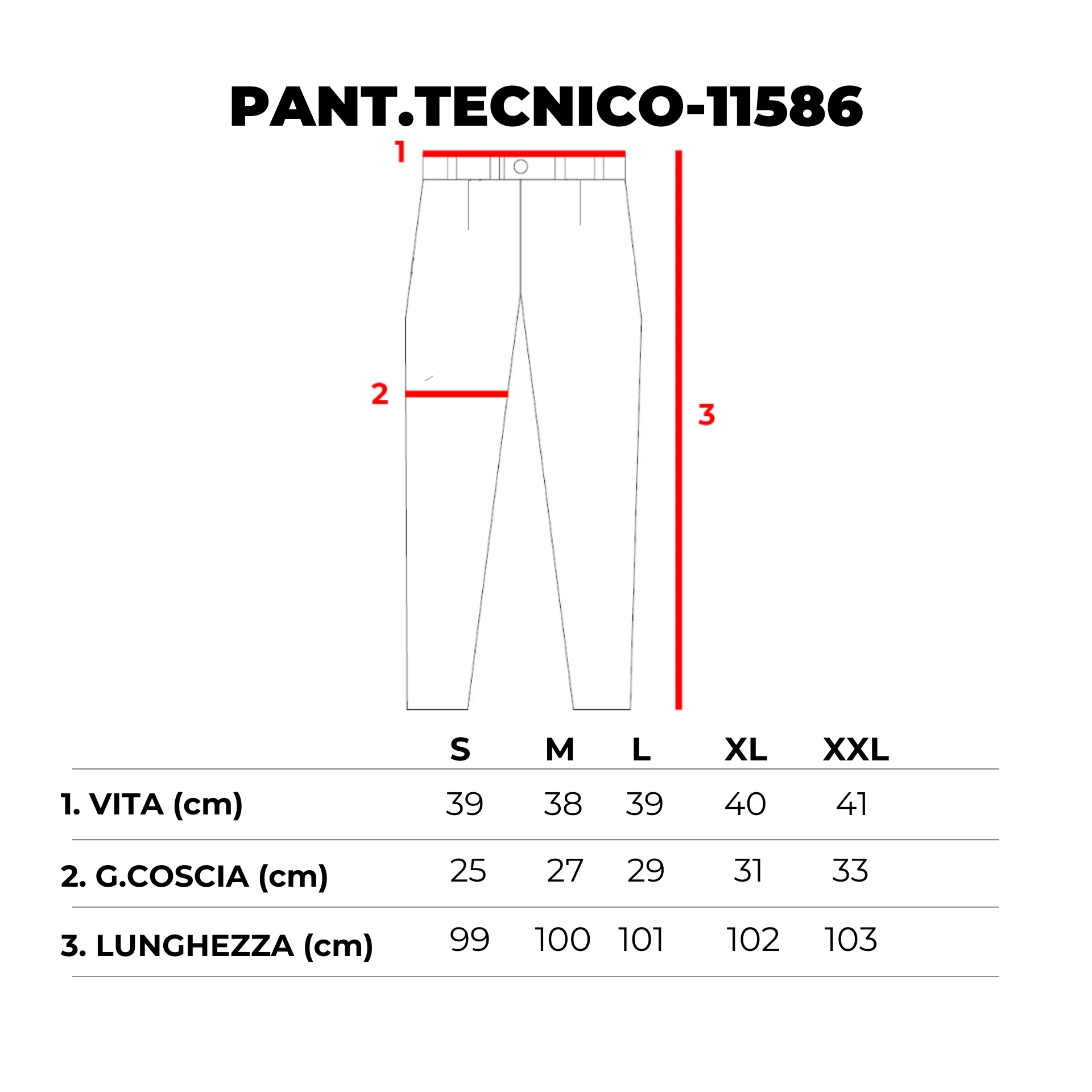 PANTALONE TECNICO- 11586