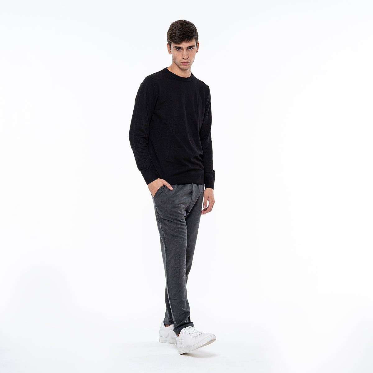 PULLOVER GIRO COLLO FINEZZA 12 10101