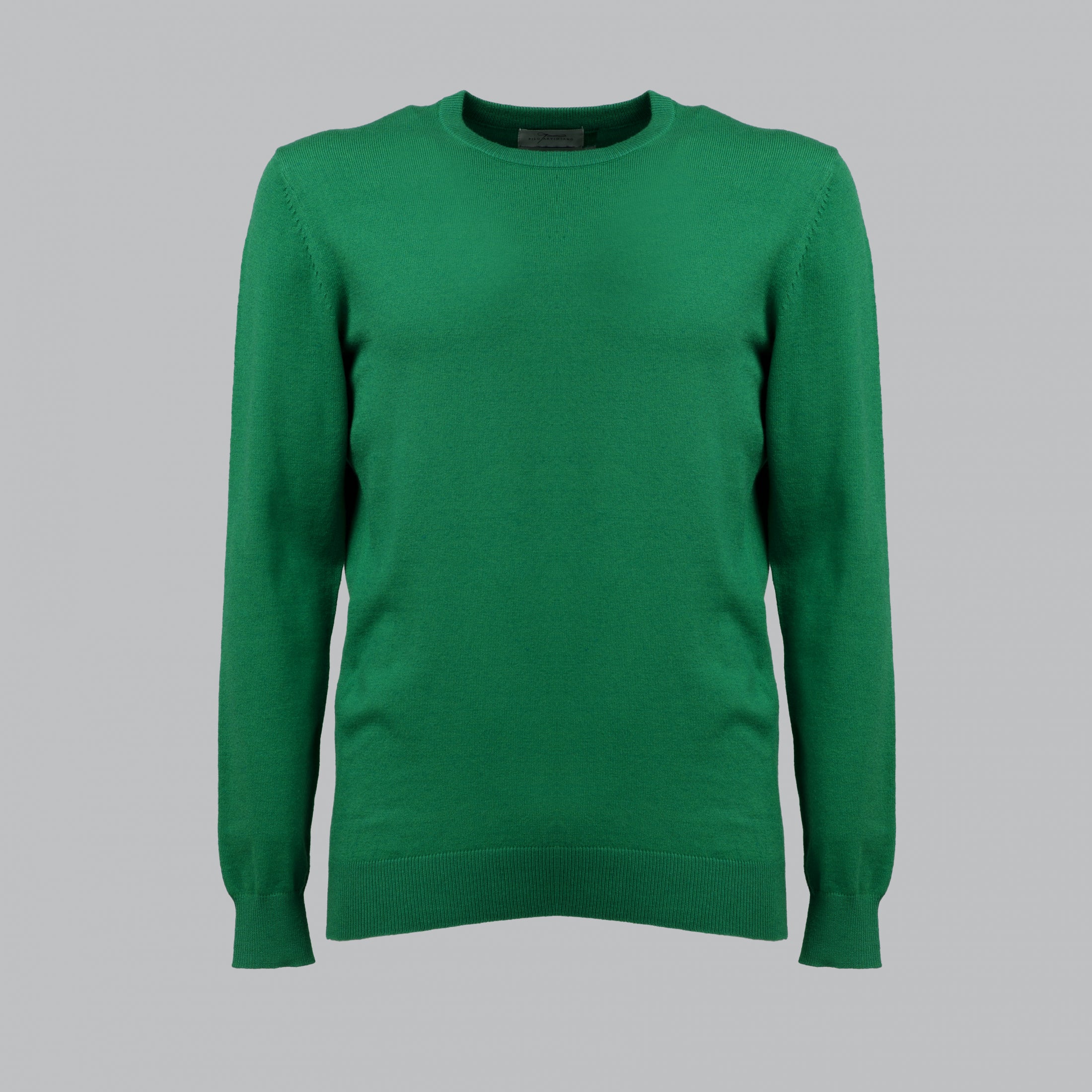 PULLOVER GIROCOLLO STRUTTURATO MISTO CACHEMIRE-108