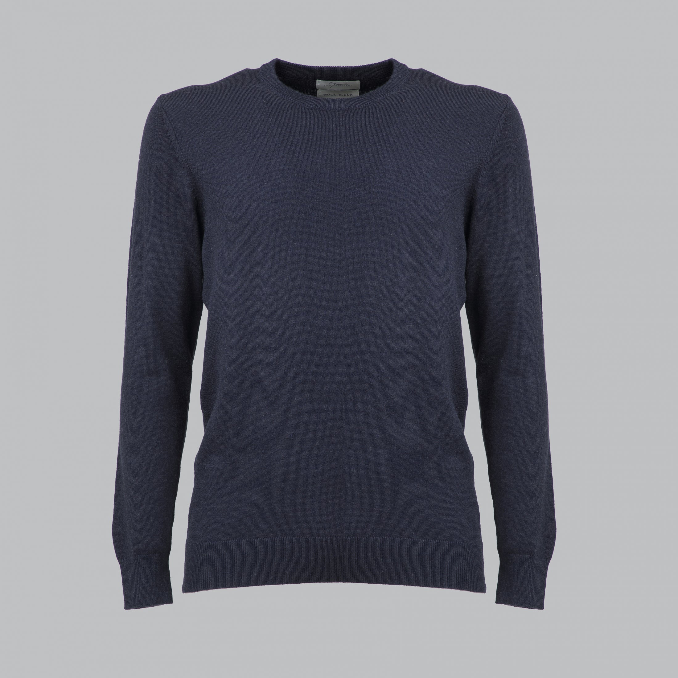 PULLOVER GIROCOLLO STRUTTURATO MISTO CACHEMIRE-108