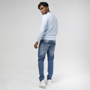 PULLOVER GIROCOLLO STRUTTURATO MISTO CACHEMIRE-108