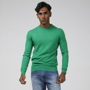 PULLOVER GIROCOLLO STRUTTURATO MISTO CACHEMIRE-108