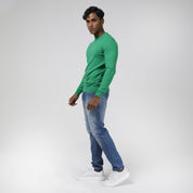 PULLOVER GIROCOLLO STRUTTURATO MISTO CACHEMIRE-108