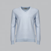 PULLOVER SCOLLO A V STRUTTURATO MISTO CACHEMIRE-10