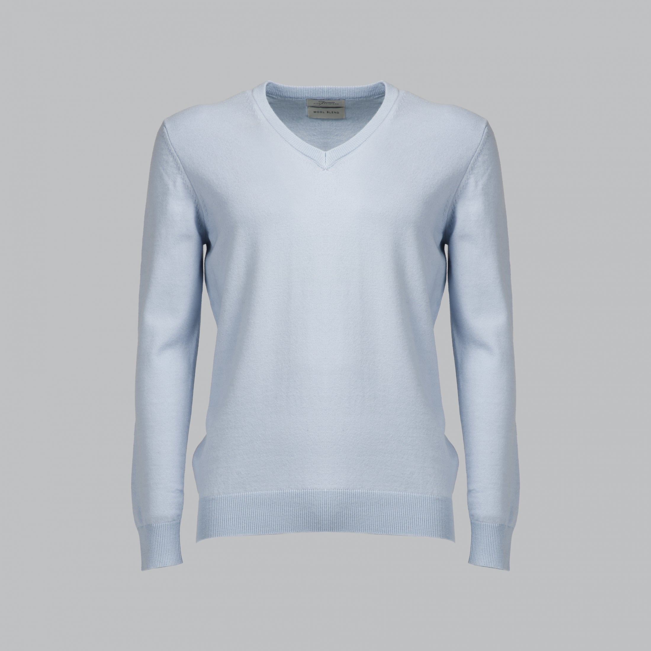 PULLOVER SCOLLO A V STRUTTURATO MISTO CACHEMIRE-10
