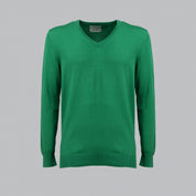 PULLOVER SCOLLO A V STRUTTURATO MISTO CACHEMIRE-10