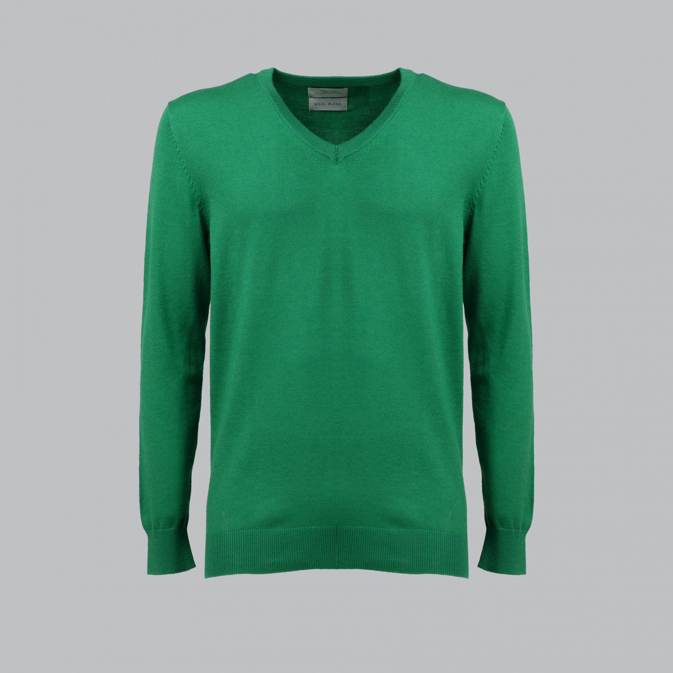 PULLOVER SCOLLO A V STRUTTURATO MISTO CACHEMIRE-10