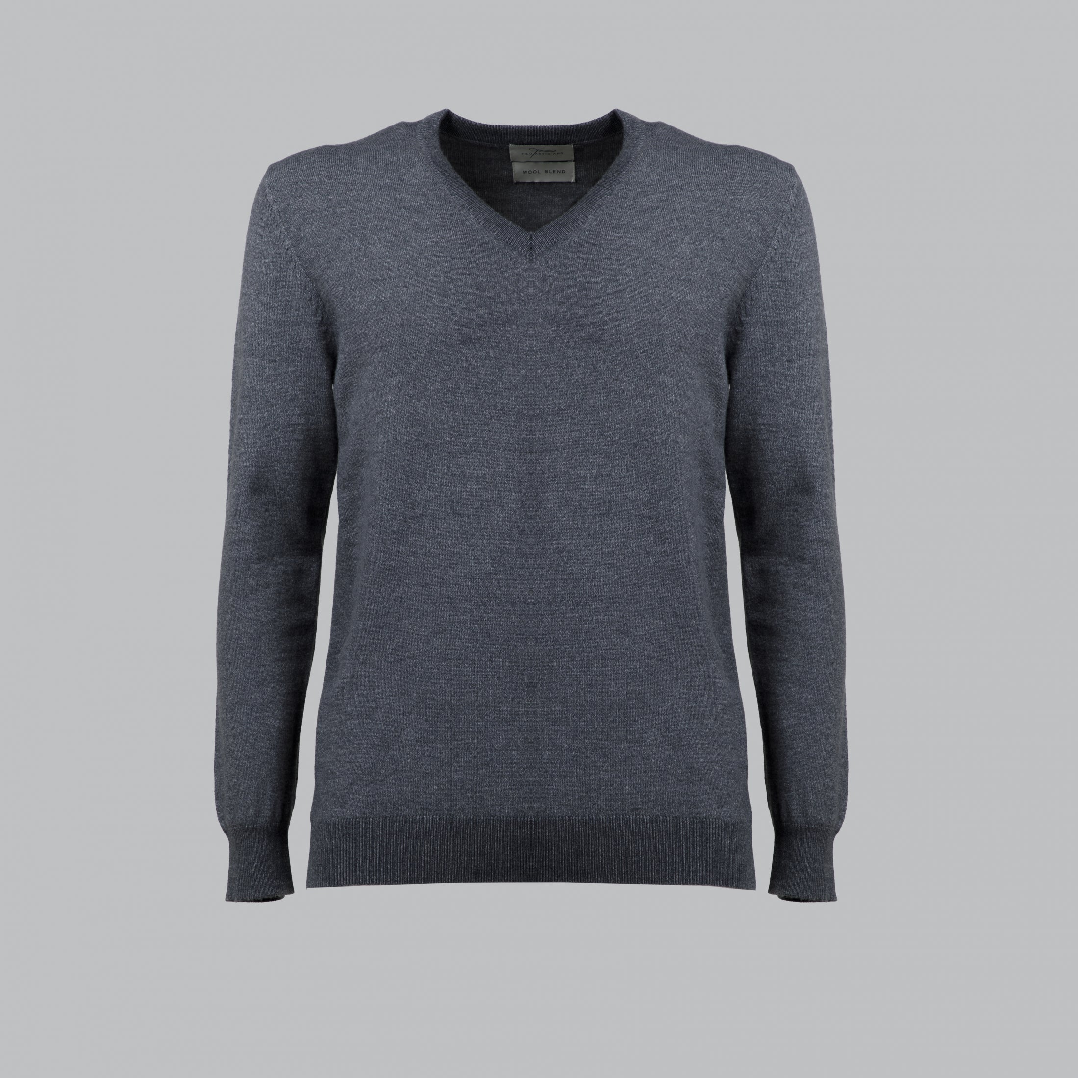 PULLOVER SCOLLO A V STRUTTURATO MISTO CACHEMIRE-10