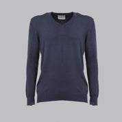 PULLOVER SCOLLO A V STRUTTURATO MISTO CACHEMIRE-10