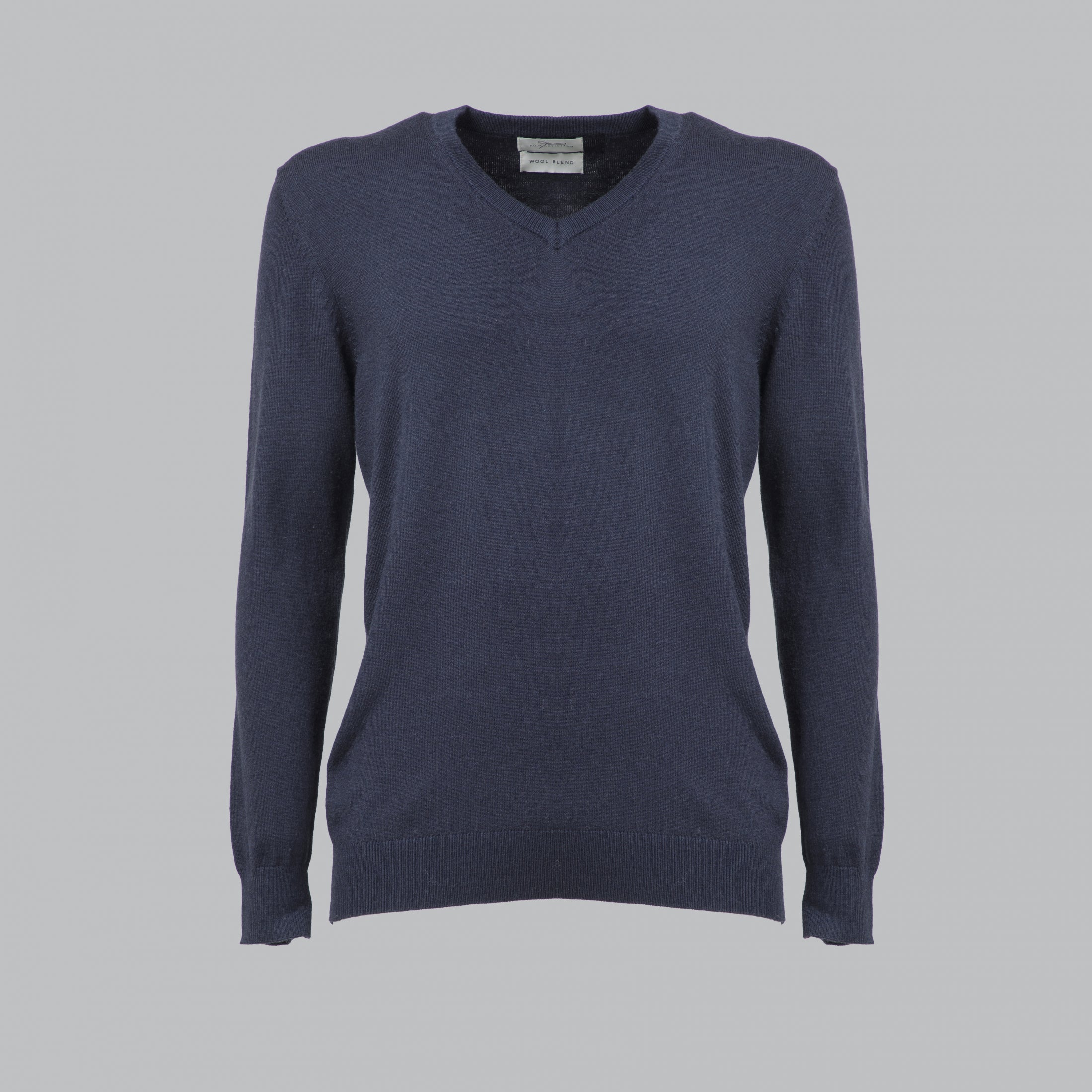 PULLOVER SCOLLO A V STRUTTURATO MISTO CACHEMIRE-10