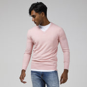 PULLOVER SCOLLO A V STRUTTURATO MISTO CACHEMIRE-10