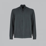 PULLOVER DOPPIO FILO APERTO CERNIERA-10889