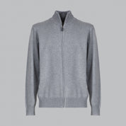 PULLOVER DOPPIO FILO APERTO CERNIERA-10889